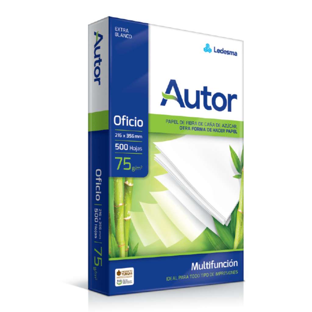 Resma Autor Oficio 75gr Blanca 500 hojas