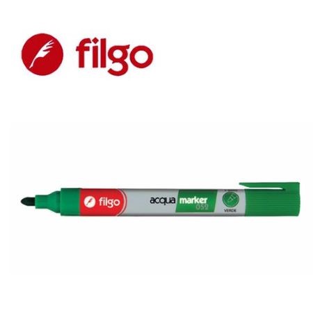 Marcador Filgo 52 Papel y cartón Punta redonda Verde -2